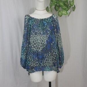 C.D Daniels 100% polyester transparent blou